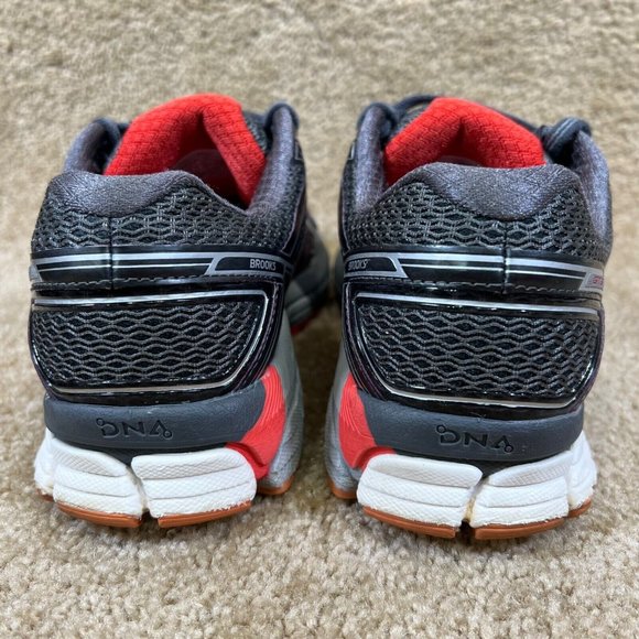 Brooks Adrenaline GTS 17 Women’s Sz 10 B Athletic Running Shoes Gray Red Medium - Picture 5 of 8
